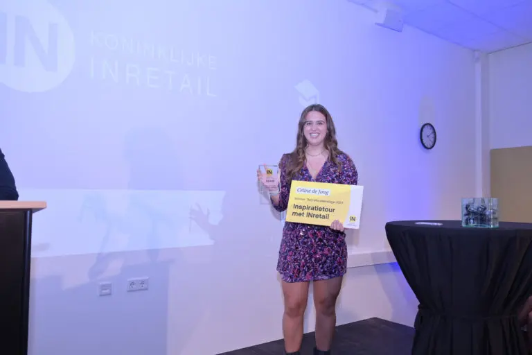TMO-student Céline de Jong is de winnares van de INretail Award 2023
